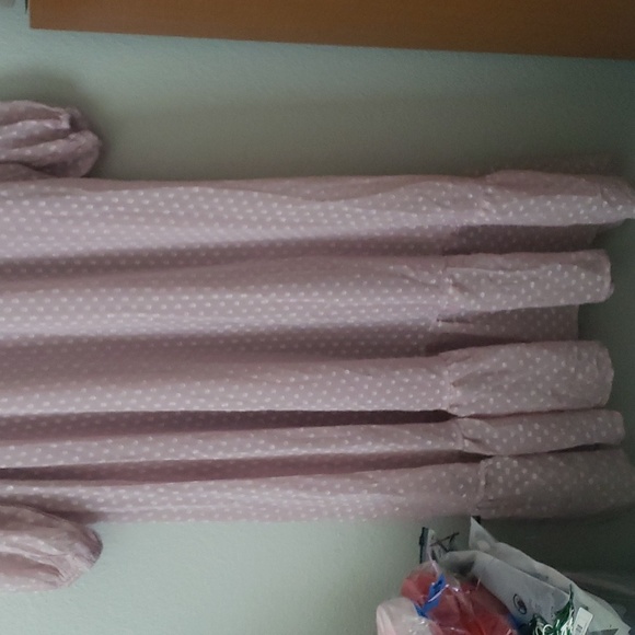 Long Polka Dot Pink Dress - Picture 3 of 4